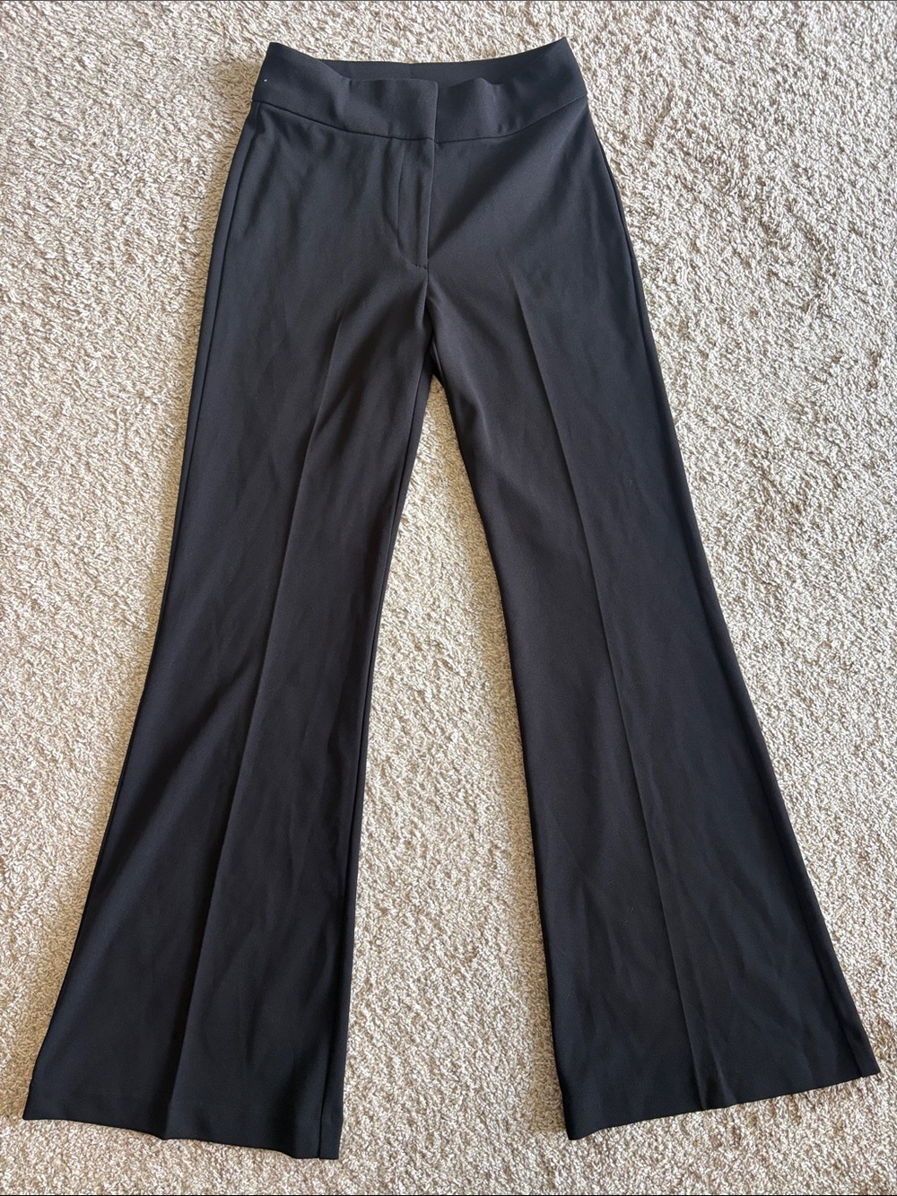 DKNY Black Stretch Boot-Cut Dress Pants
